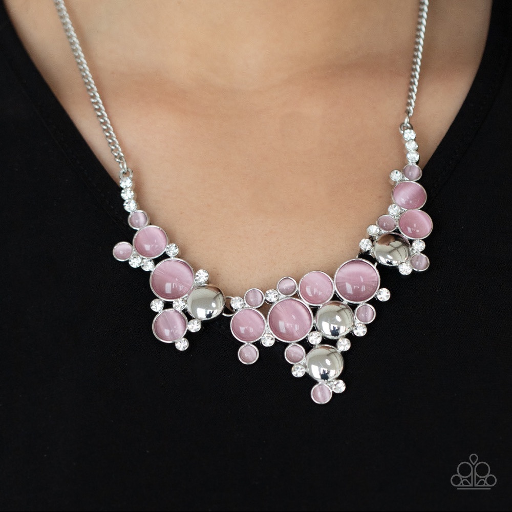 Pink Necklace with free earrings